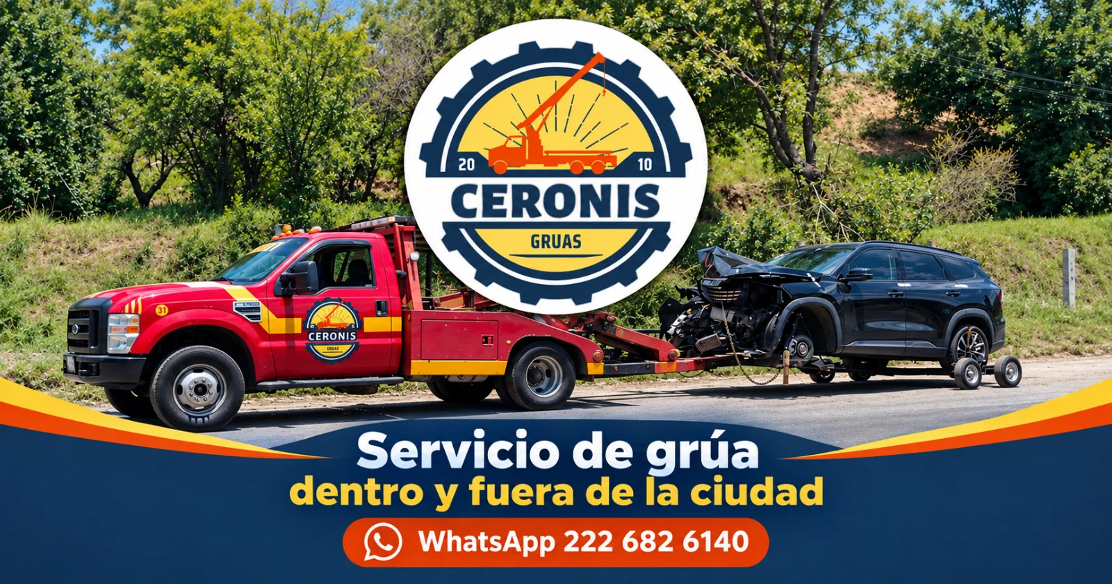 Imagen de Grúas Ceronis: asistencia vial disponible las 24 horas
